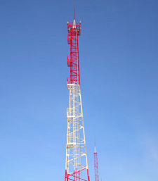 Установленная антенная опора – башня связи